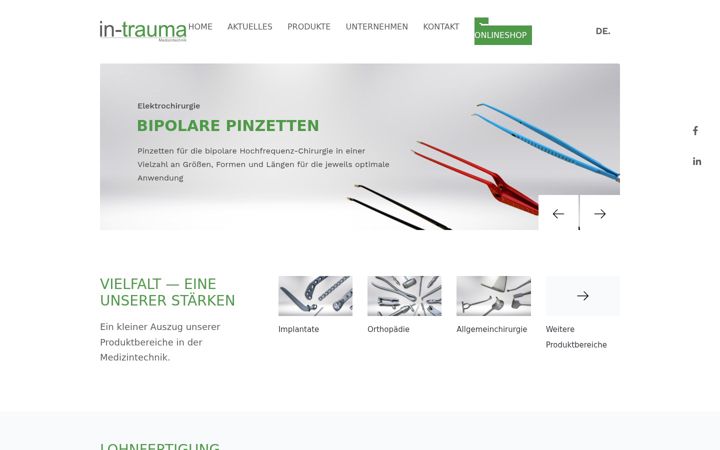 Screenshot of in-trauma.com