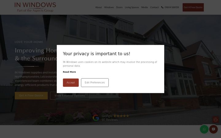 Screenshot of in-windowsltd.co.uk