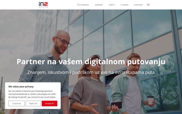 Screenshot of in2.hr