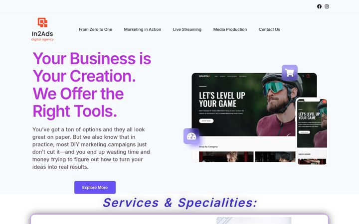 Screenshot of in2ads.com