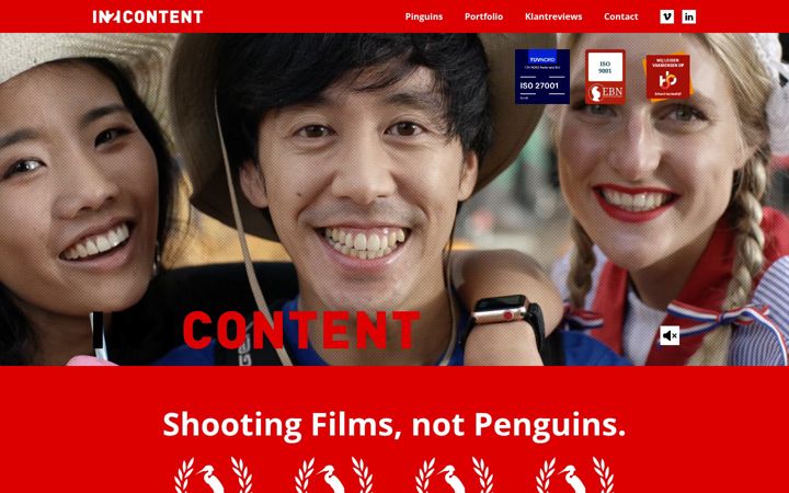 Screenshot of in2content.nl