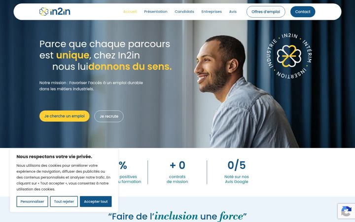 Screenshot of in2in.fr