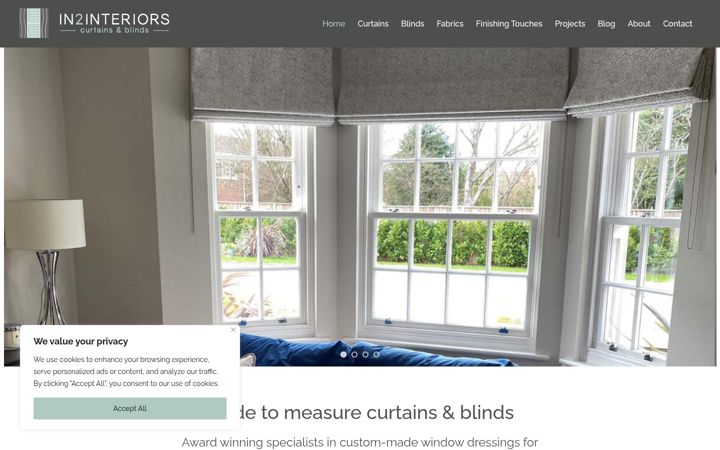 Screenshot of in2interiors.co.uk
