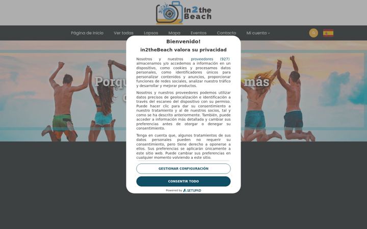 Screenshot of in2thebeach.es
