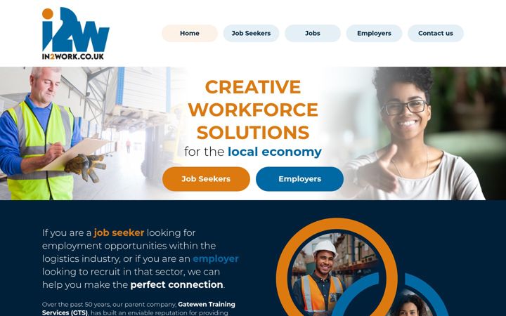Screenshot of in2work.co.uk