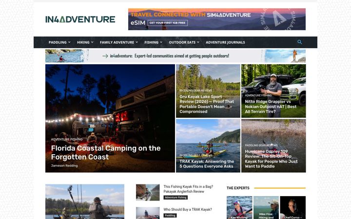 Screenshot of in4adventure.com