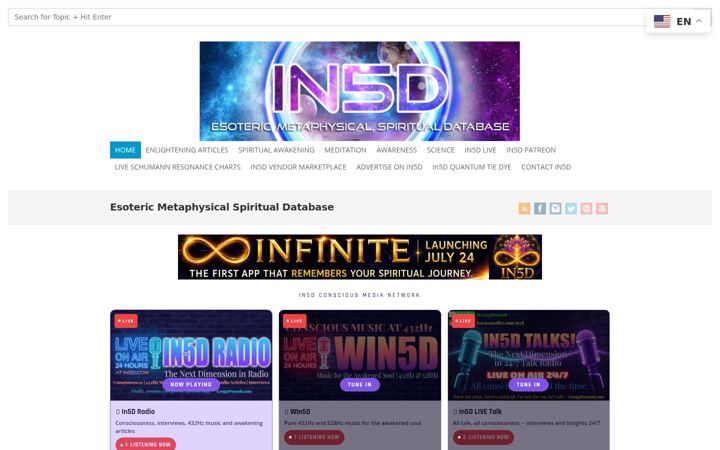 Screenshot of in5d.com