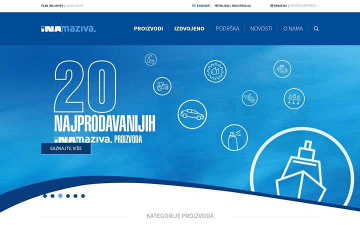 Screenshot of ina-maziva.eu