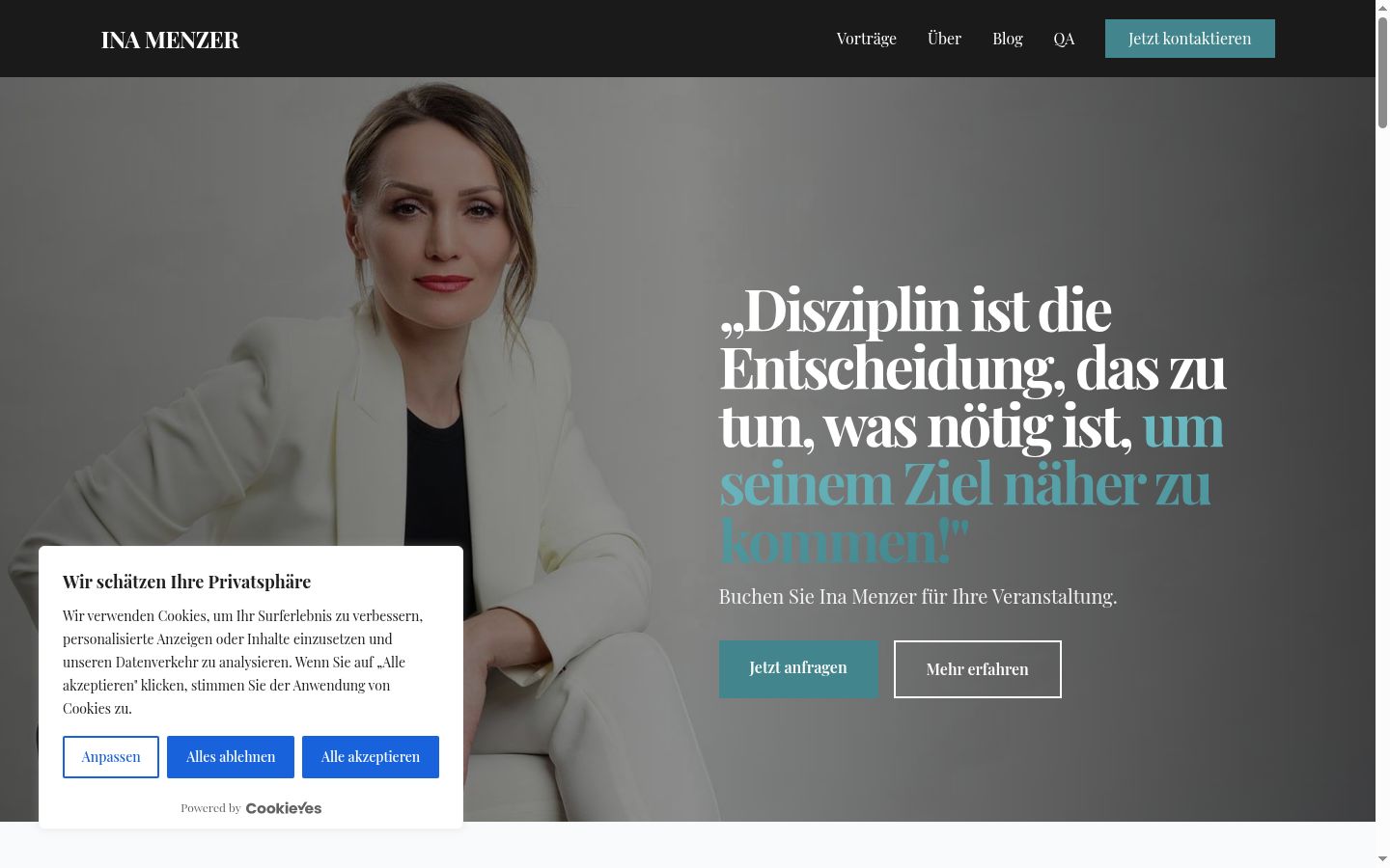 Екранна снимка на банера за съгласие, показан преди каквото и да е взаимодействие