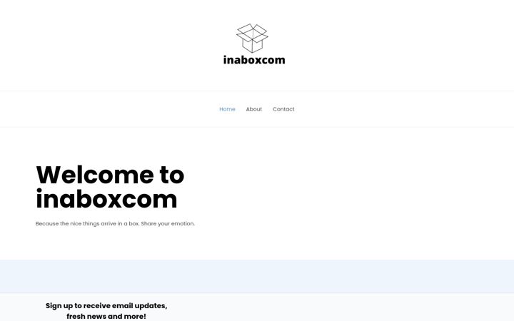 Screenshot of inaboxcom.com