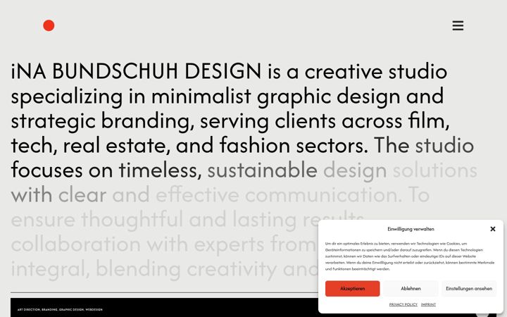Screenshot of inabundschuh.com