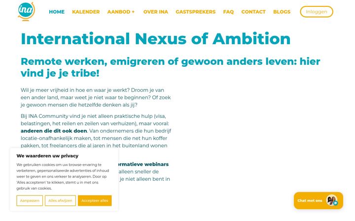 Screenshot of inacommunity.com