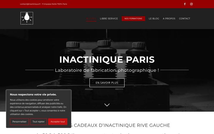 Screenshot of inactinique.fr