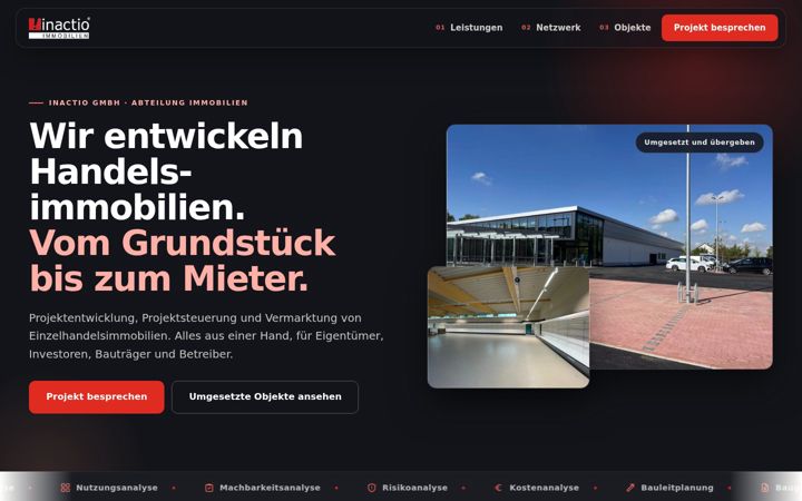 Screenshot of inactio-immobilien.de