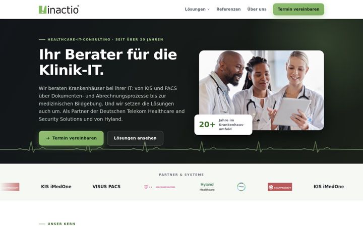 Screenshot of inactio-medical.de