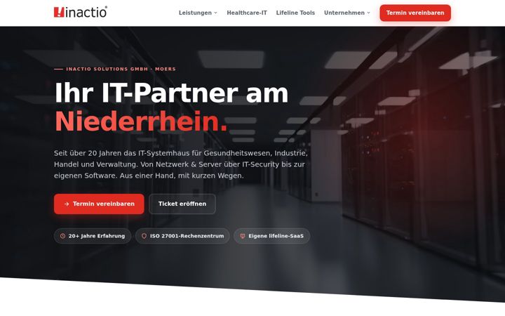 Screenshot of inactio.de