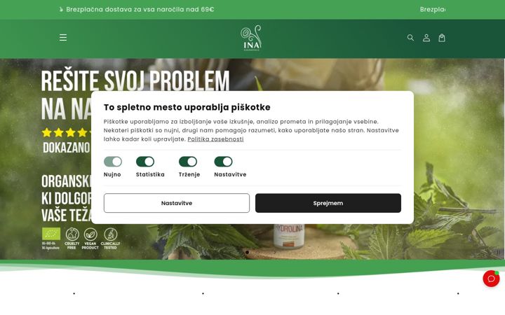 Screenshot von inaessentials.si