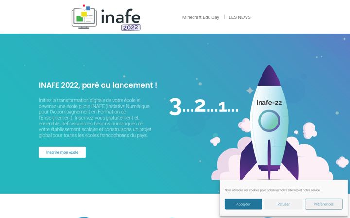 Screenshot of inafe.be