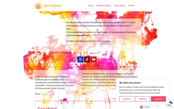 Screenshot of inagenee.com