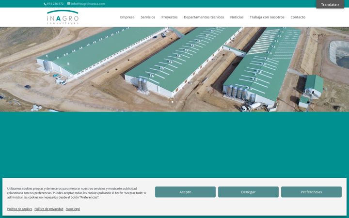 Screenshot of inagrohuesca.com
