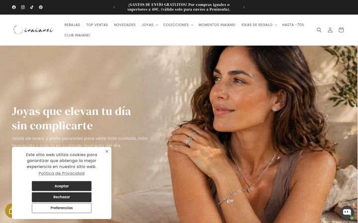Screenshot of inaianei.com