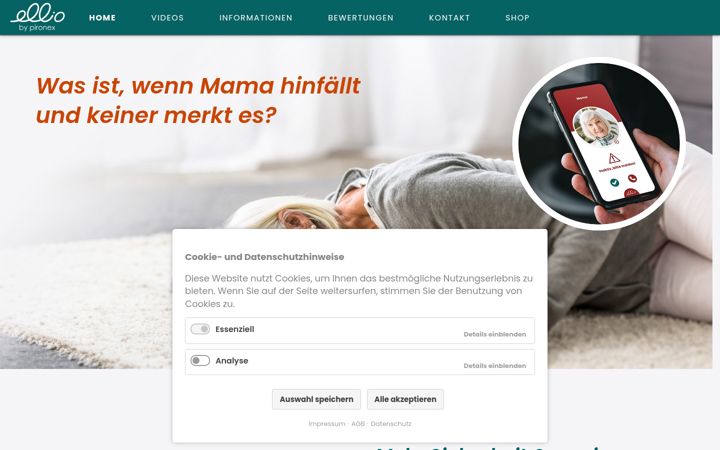 Screenshot of inaktivitaetsmelder-ellio.de