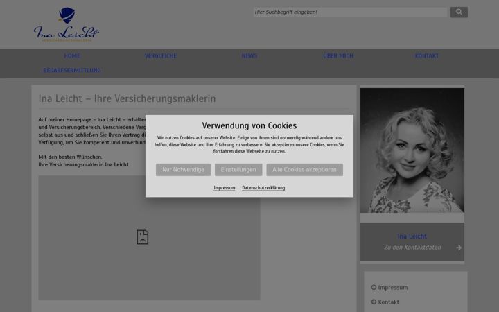 Screenshot von inaleicht-makler.de