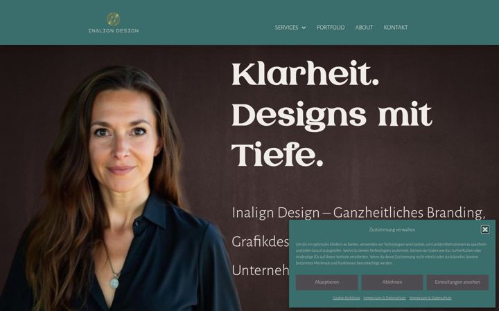 Screenshot of inalign-design.de