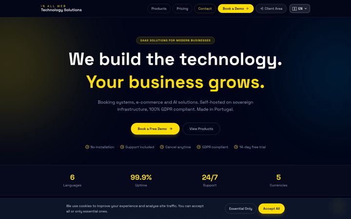 Screenshot of inallweb.com