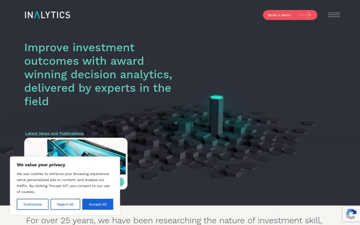 Screenshot of inalytics.com