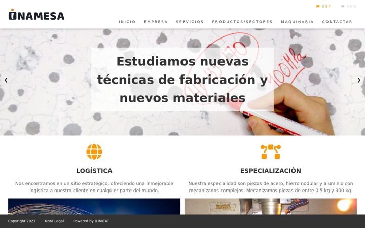 Screenshot of inamesa.com