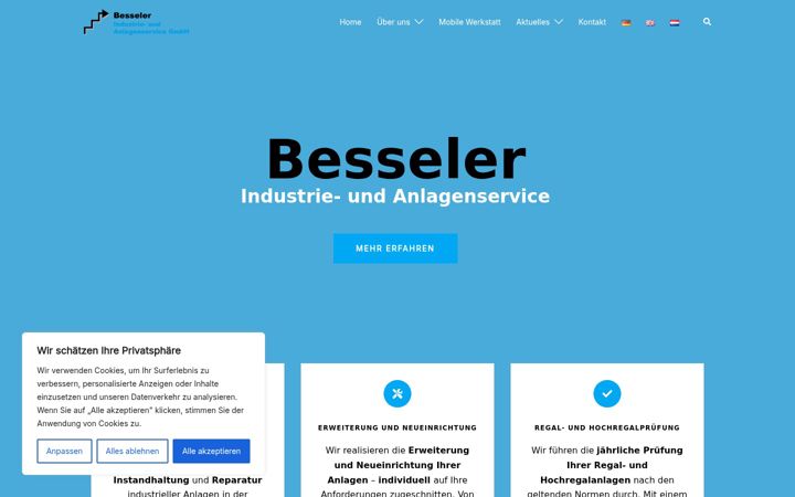 Screenshot of inanse.de