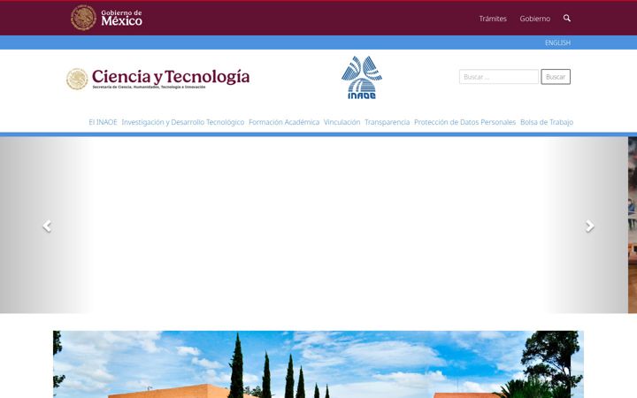 Screenshot ta' inaoep.mx