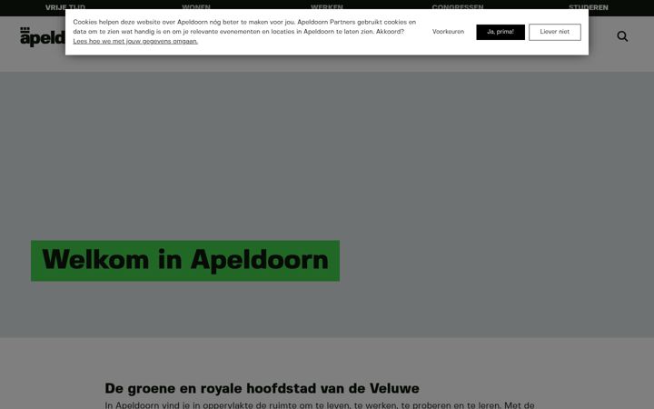 Screenshot of inapeldoorn.nl