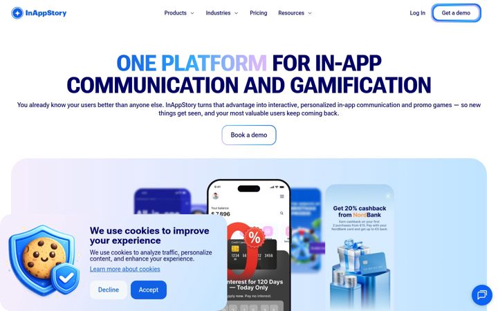 Screenshot of inappstory.com