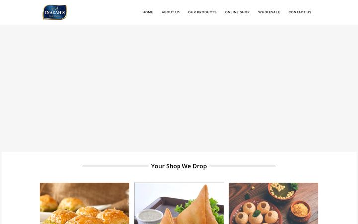 Screenshot of inarahfinefoods.com