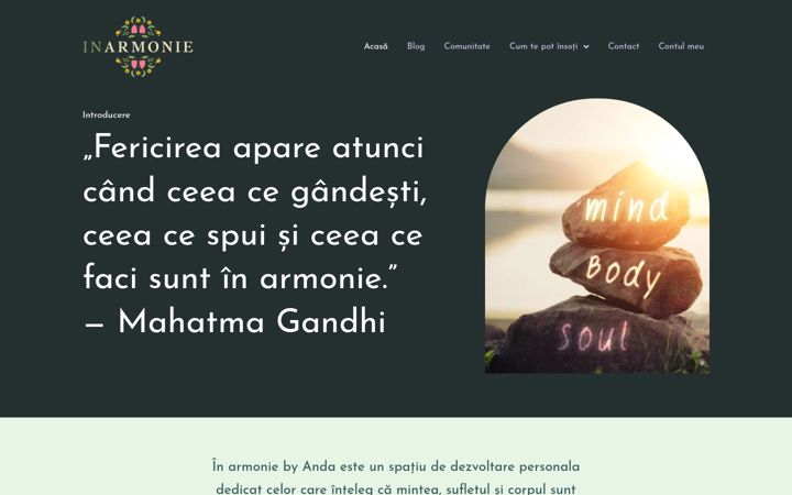 Screenshot of inarmonie.com