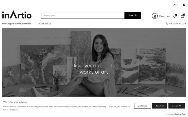 Screenshot of inartio.com