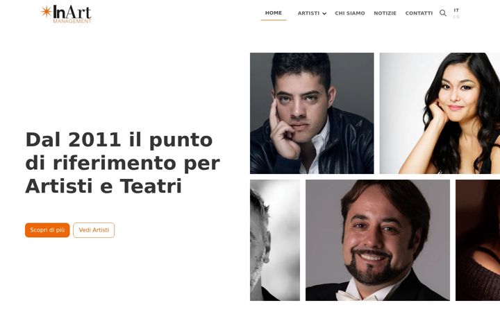 Screenshot of inartmanagement.com