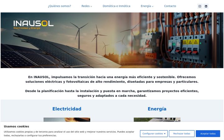 Screenshot of inausol.com