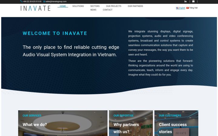 Screenshot of inavategroup.com