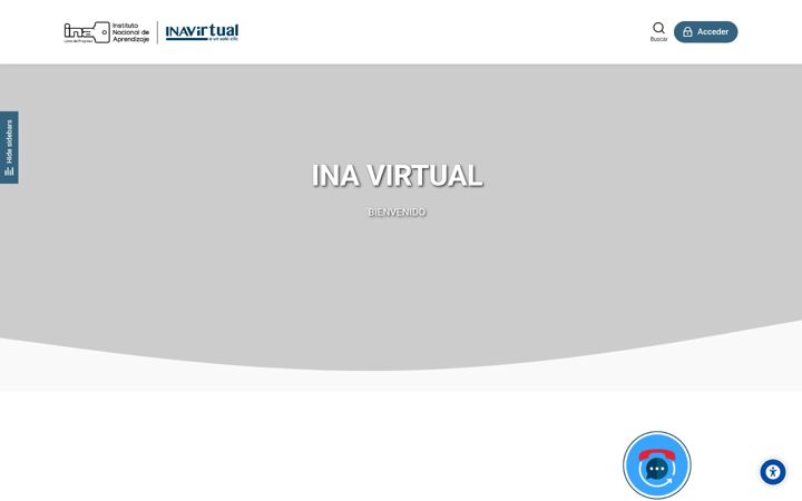 Screenshot of inavirtual.ed.cr