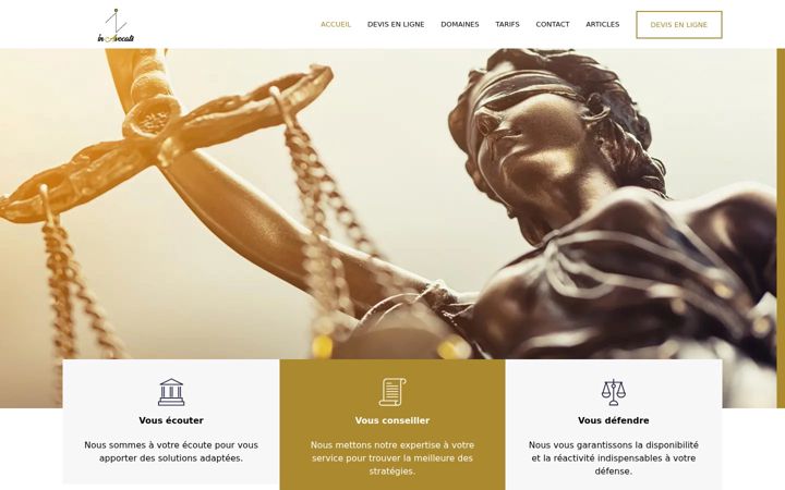 Screenshot of inavocats.com