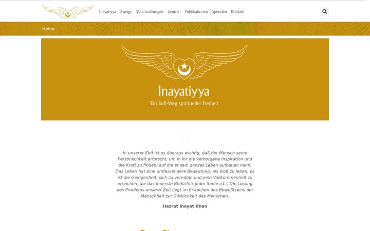 Screenshot of inayatiyya.de