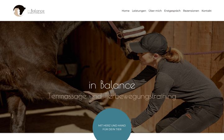 Screenshot of inbalance-tiermassage.at