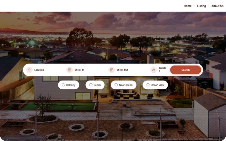 Screenshot of inbeachhouse.com
