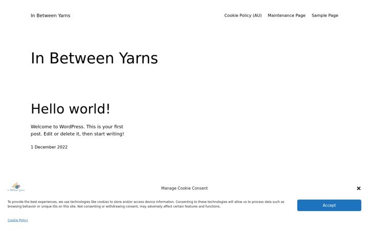 Screenshot ta' inbetweenyarns.com.au