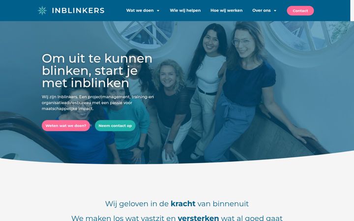 Screenshot of inblinkers.nl
