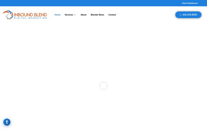 Snímek obrazovky inboundblend.com