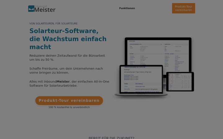 Screenshot of inboundmeister.com